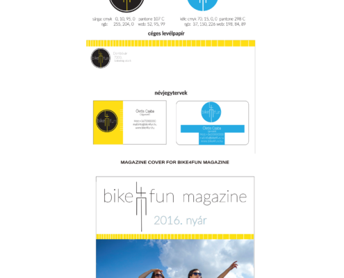 Bikeforfun corporate identity - Balazs Baska